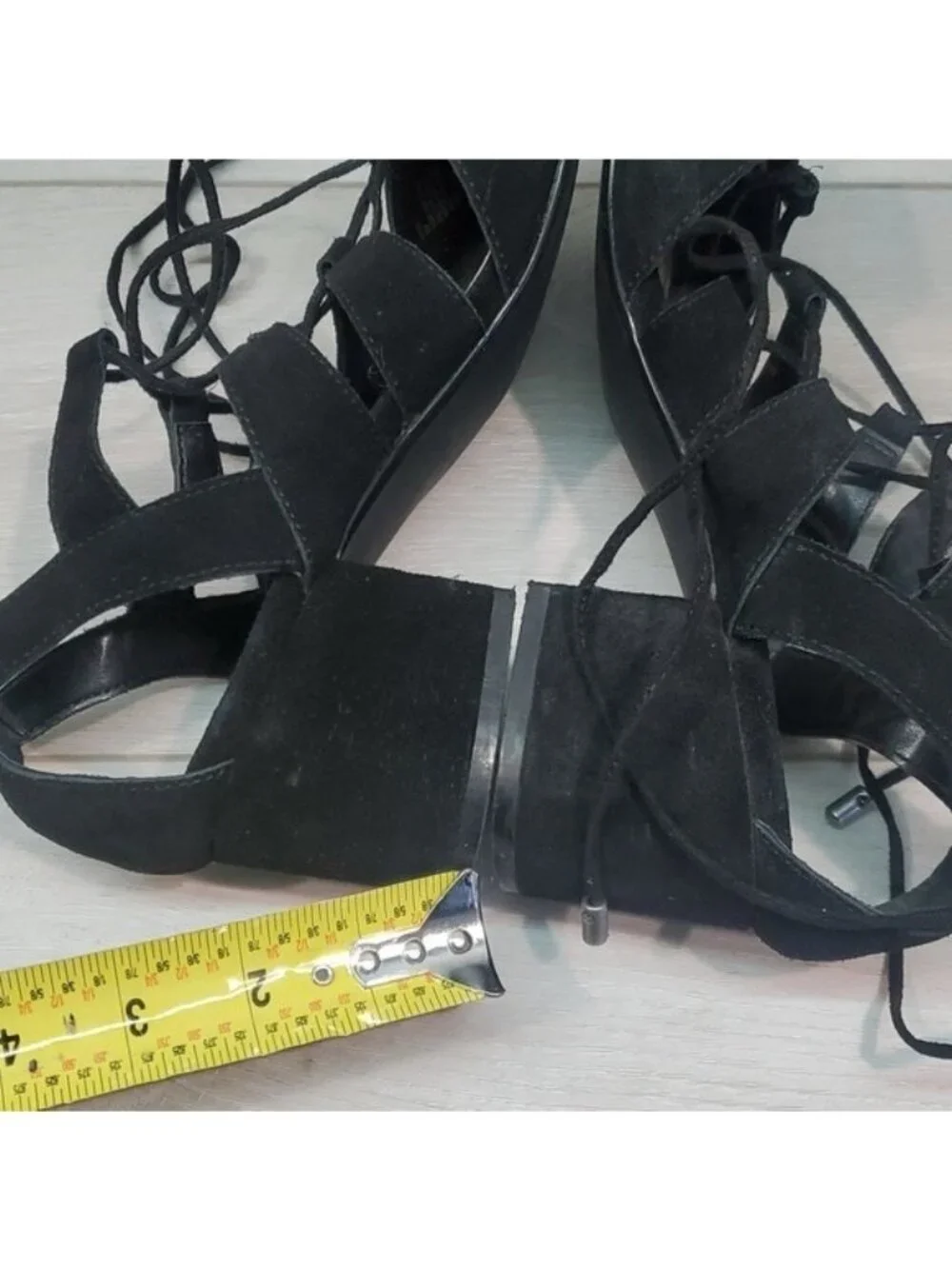 Steve Madden Women HydII Gladiator Lace Up Heels Shoes sz 8M